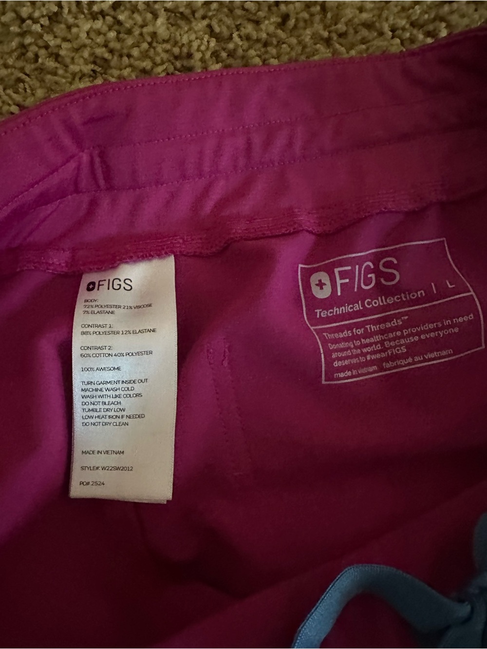 HTF Raspberry Sorbet Pants Large - Picture 4 of 9